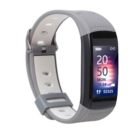 Waterproof Digital Sport Wristwatch Health Monitor Management Watch TFT Color ScreenSilver Gray