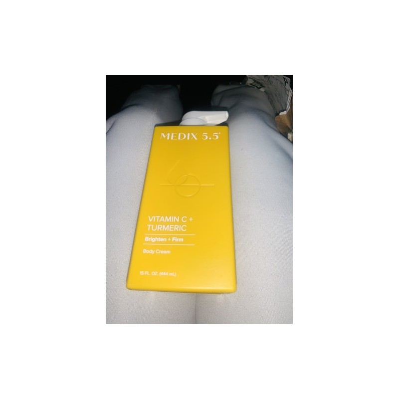 Crema corporal, vitamina C + cúrcuma, 15 fl oz (444