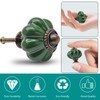 Seimneire 12pcs Dark Green Vintage Ceramic Cabinet Knobs and Drawer