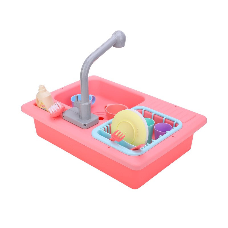 Kids Kitchen Toys Simulation Electric Dishwasher Sink Pretend Play Educational