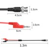 YACSEJAO BNC Test Leads 4.2FT/1.3M BNC to 4mm Stackable Banana