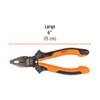 Truper Expert T201-6X, Pinza para electricista 6" alta palanca Comfort
