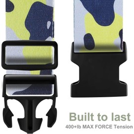 XioioiX Luggage Straps for Suitcases TSA Approved Easy Pack Organized Suitcase Strap, Luggage Strap, Luggage Belt Strap, Bag Straps for Luggage. Buckle Straps Travel Accessories (Camo)