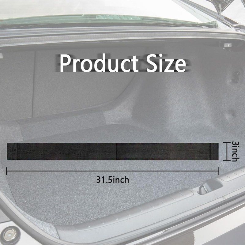 wedfish Elastic Car Trunk Organizer Straps with Hook and Loop