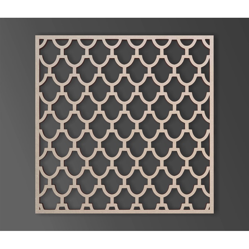 Lattice Panel with a Roof Shingle Design MDF Home &
