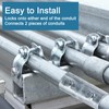 sourcing map EMT Coupling, 27mm(1 1/16 inch) EMT Set Screw