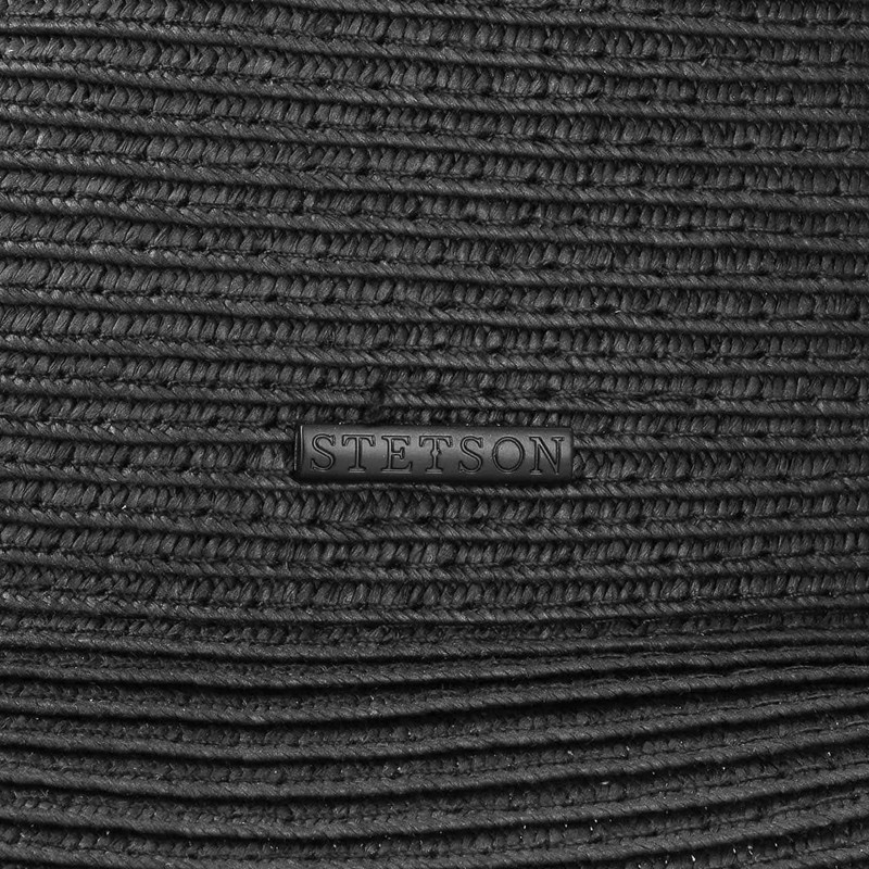 Stetson Dawson Black Player Hat Straw Sun Beach (XXL (62-63
