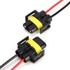 2PCS H11 HEADLIGHT CONNECTOR PLUG WIRE FOR TOYOTA AVENSIS PRIUS