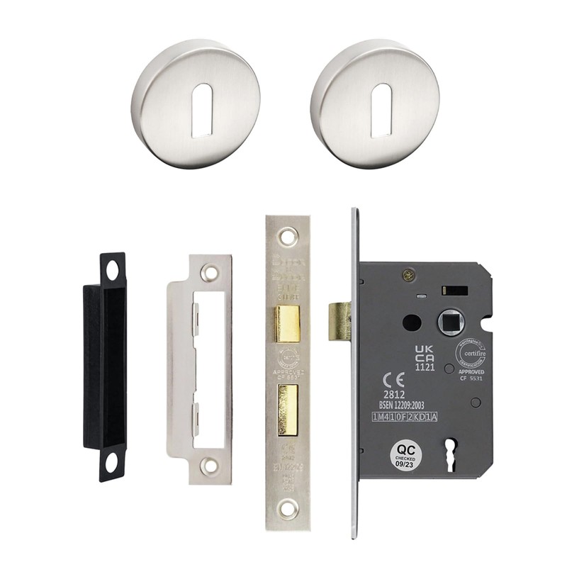 Decoranddecor Enigma Duo Colour Internal Door Handles – Aluminium Silver