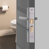 XFORT® Polished Chrome Bathroom Lock 75mm for Internal Wooden Doors,