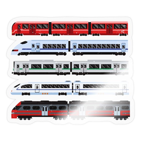 Spreadshirt Trains Design for Train Locomotive Stickers, 10 x 10