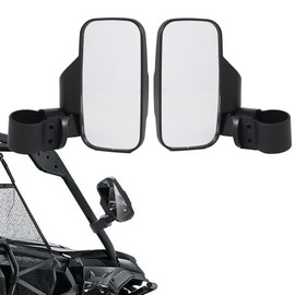 MRIKOL UTV Side Mirrors ATV Mirrors Fit For 1.75“ - 2” Roll Cage Compatible with Polaris RZR 900 1000, Can Am Maverick, Honda Pioneer, Kawasaki Mule Rhino YXZ Zforce