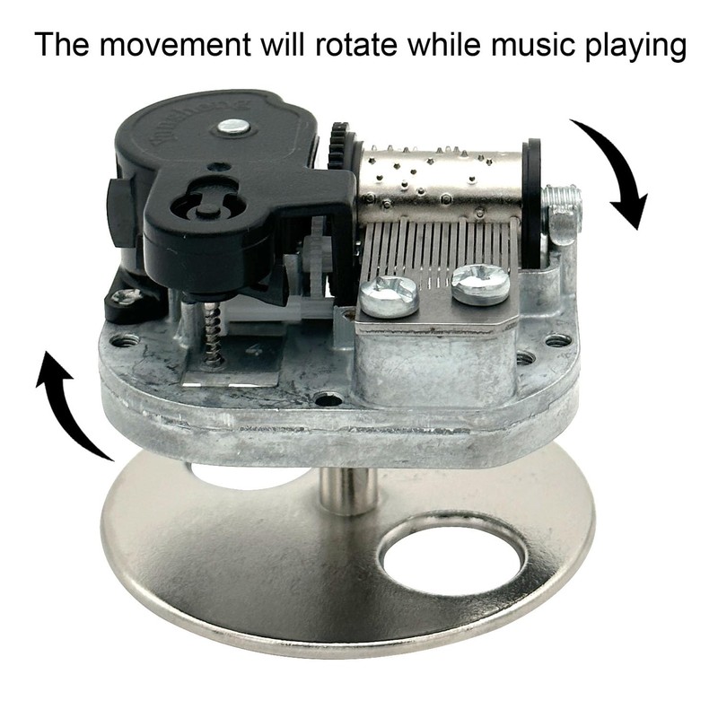 Pursuestar Over The Rainbow Rotating Wind Up Music Box, 18