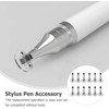 12 Pieces Universal Replacement Disc Tip Stylus Pen Tips Round
