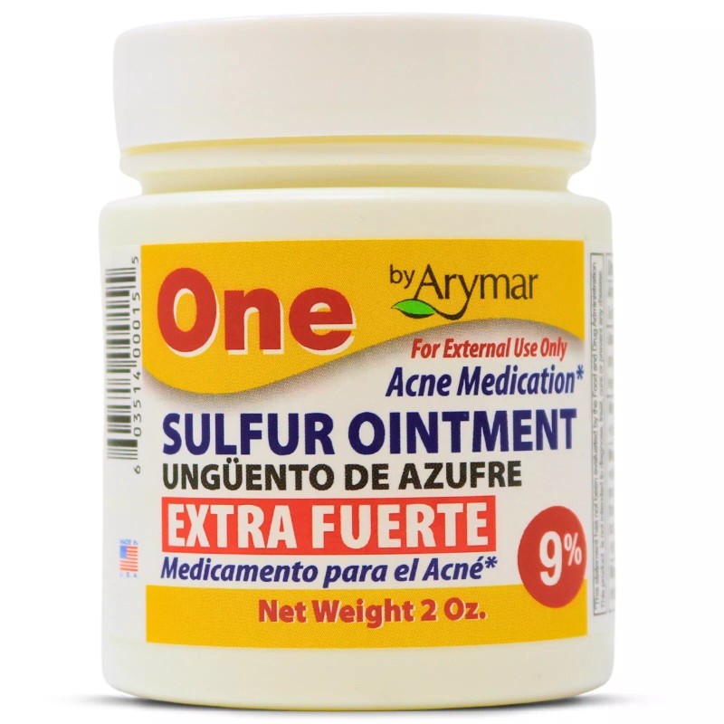 Arymar 9% Sulfur Ointment, Acne Spot Treatment for Face &