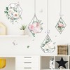duoyif Wall Tattoo Flowers Hanging Wall Stickers Plants Flowers Wall