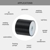 sourcing map 2Pcs 60 x 60mm M12 Thread Female Rubber
