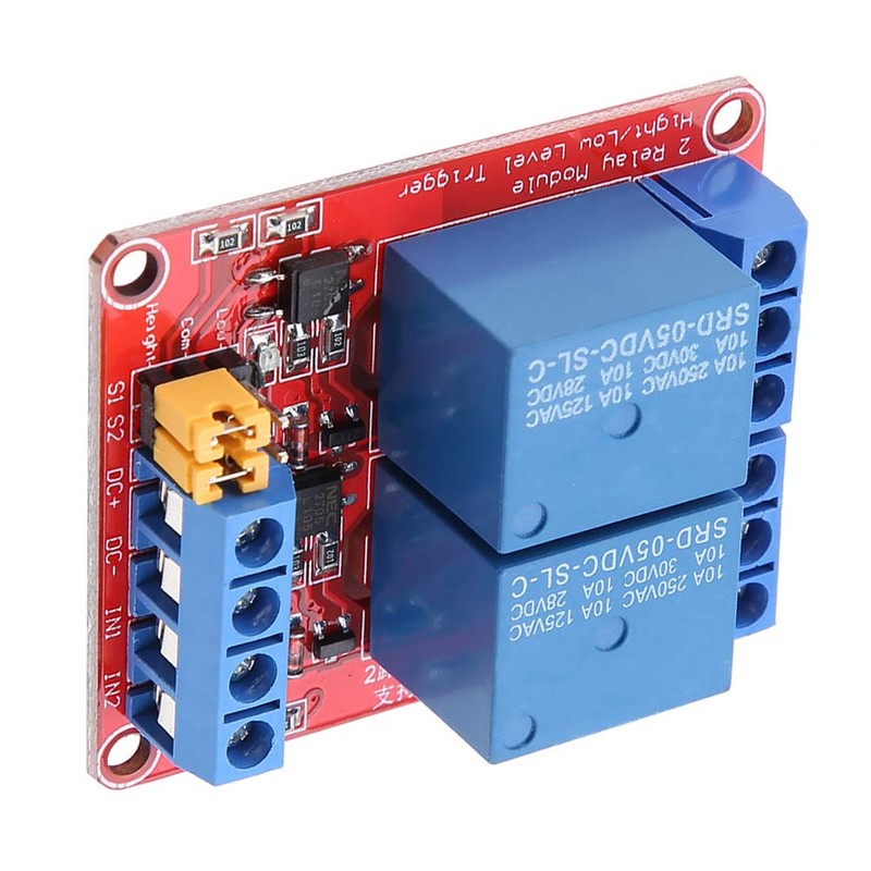2 Channel Relay Module with Optocoupler, DC Relay Module Relay