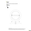SLV Ceiling Rose Rosette Fitu 3, Round, with strain relief
