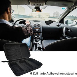 Goodshop001 GPS Sat Nav Case Hard GPS Protective Case for 5 Inch 6 Inch Navigation Devices Compatible with Garmin Zumo XT2 Garmin Drive 53 52 51 50 Tomtom GO 620 610 520 GPS Case Black