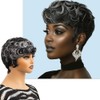 Pixie Short Wigs for Black Women Natural Layered black wigs