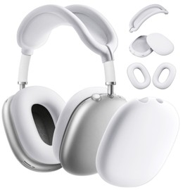 Ainiv Silicone Case for AirPods Max, Ear Pad & Headband Cover, Anti-Scratch Protector - White