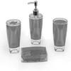 Fingey Modern Design 4 Piece Bathroom Accessory Set, Soap Dish,