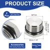 sourcing map NPT Pipe Plug Fitting, 304 Stainless Steel NPT3/4