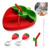 Ruliswong Kit Para Comida Bebe Silicona Cubiertos Set 5pcs
