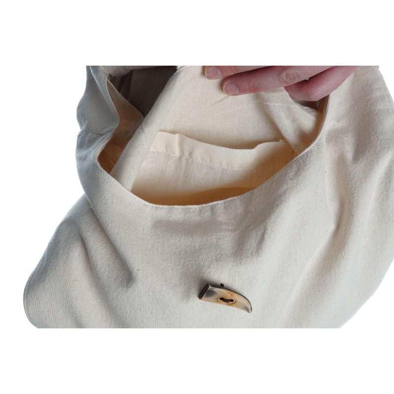 HEMAD Medieval Bag Waist Bag Cotton Model: Egil, beige