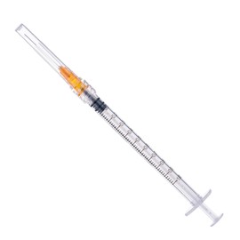 100pack 1ml/cc Luer Lock Syirnge with Cap，Individual Packing