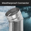 Repa Market 4" Inch Round Metal Duct Offset - Dryer