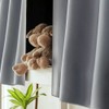 Grey Blackout Bottom Bunk Bed Curtain Privacy Canopy Single Bed
