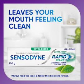 Sensodyne Rapid Relief Sensitive Teeth Toothpaste Extra Fresh, 100g