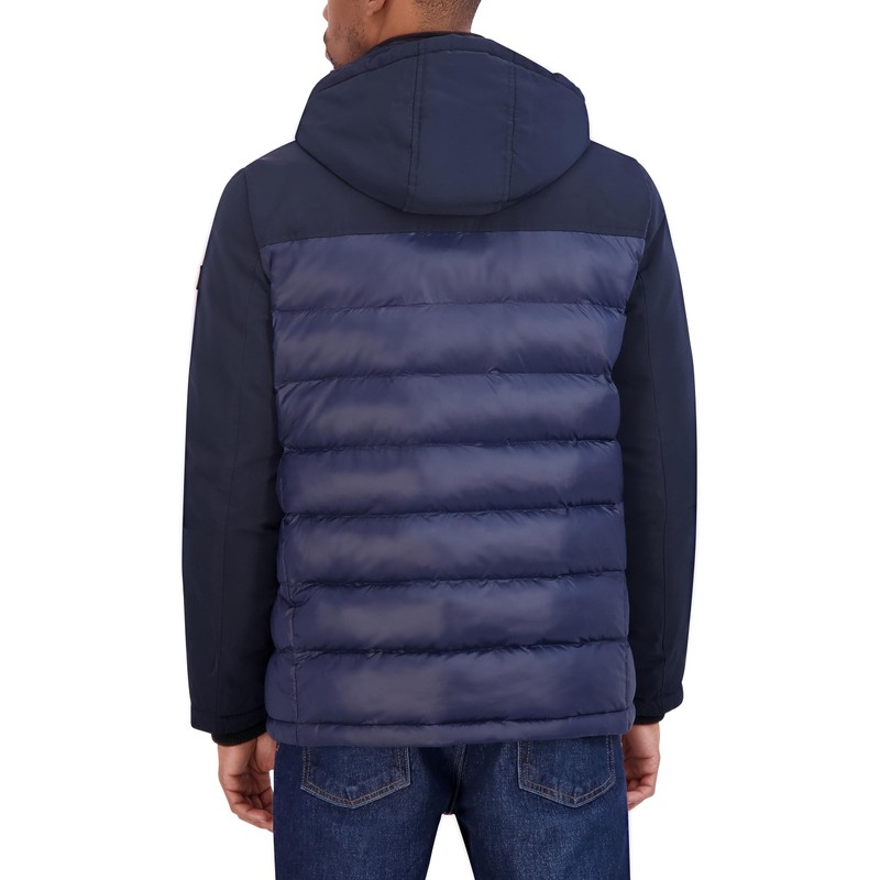 Nautica Men's Mixed Media Puffer
