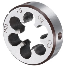 sourcing map Round Threading Die M24 x 1.5 Metric Thread Right Hand Screw Cutting Fixed Dies, Alloy Tool Steel Tapping Repair Tool