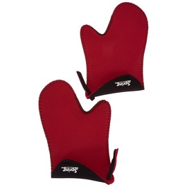 Spring GRIPS Oven Gloves, Heat Resistant, Neoprene, -40 °C to 250 °C, Non-Slip, Universal Size, 23 x 15 cm, Red, Oven Gloves Set