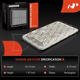 A-Premium Juego de 2 Filtros de Aire de Motor para Lancer, Outlander, Outlander Sport, RVR, 2013-2022, 2.0L 2.4L 3.0L, Panel Rígido, Reemplazo #160997380