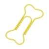 100pcs Colored Dog Bone Shape Paper Clips Black Lightweight Notebook