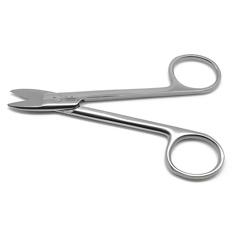 SANDBROS Crown Beebee Scissor Dental Instruments 4 inches - Manicure,