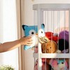 52 Inch 3 Tier Round Plush Stuffed Animal Storage Rack