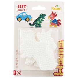 Hama 4573 Car, Parrot & dinosaur pegboard blister pack Three Small Mixed Set, One Size