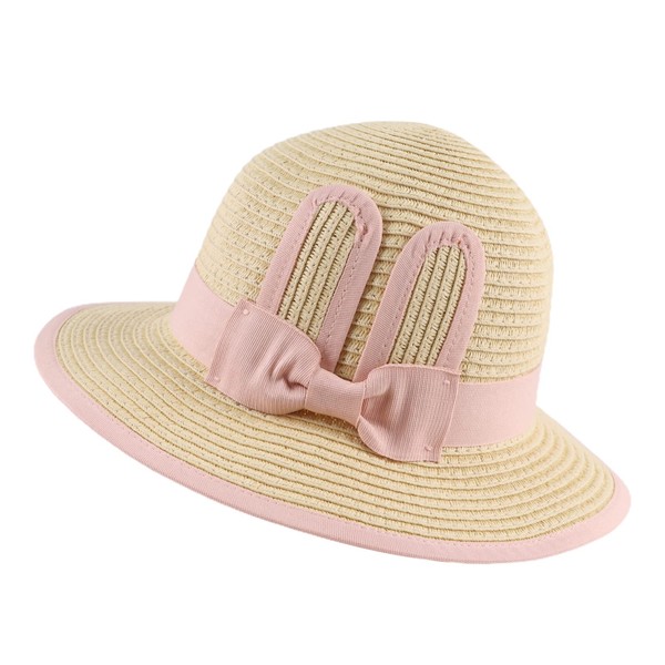 JANGANNSA Summer Girls Straw Hat Baby Toddler Girls Floppy Hat