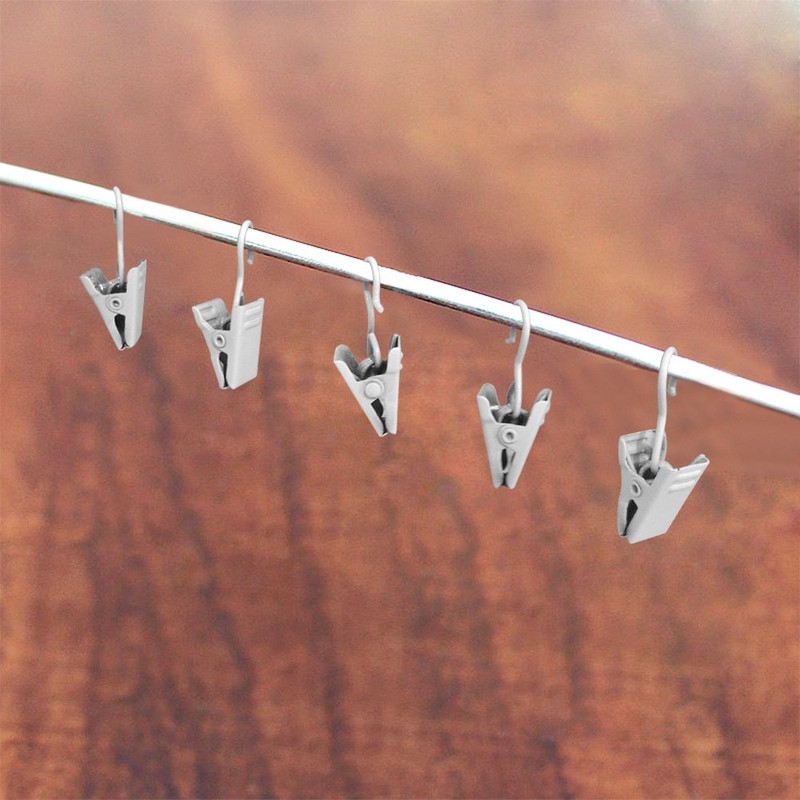 C.M. Curtain Hook Clip, Your Own Original Curtains, 16 Piece