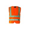 Korntex KXVROXL Functional Vest with 4 Reflective Strips, Orange, XL