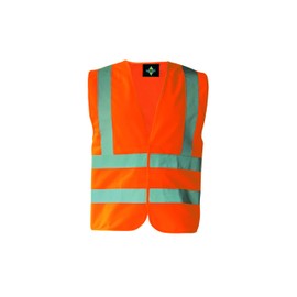 Korntex KXVROXL Functional Vest with 4 Reflective Strips, Orange, XL