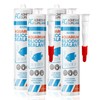 Aquarium Silicone Sealant Clear (4x10.5 floz) 100% Silicone, Waterproof Aquarium