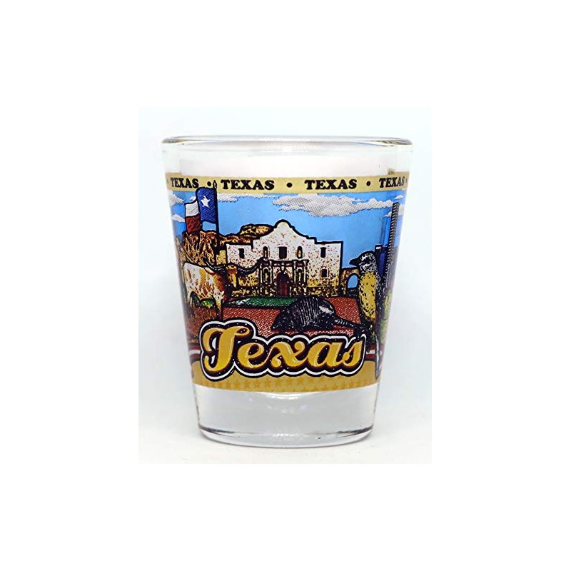 Texas State Wraparound Shot Glass