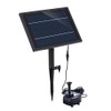 Lewisia Battery Backup Solar Fountain Pump with LED Lighting Solar Powered Water Pump Kit for Pool Koi Pond Garden Bird Bath 5W