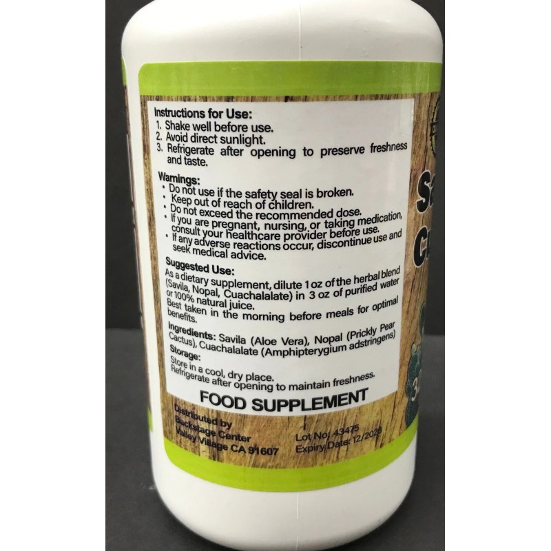 Good Health Buena Salud Savila, Nopal, Cuachalalate liqudio 32 oz.